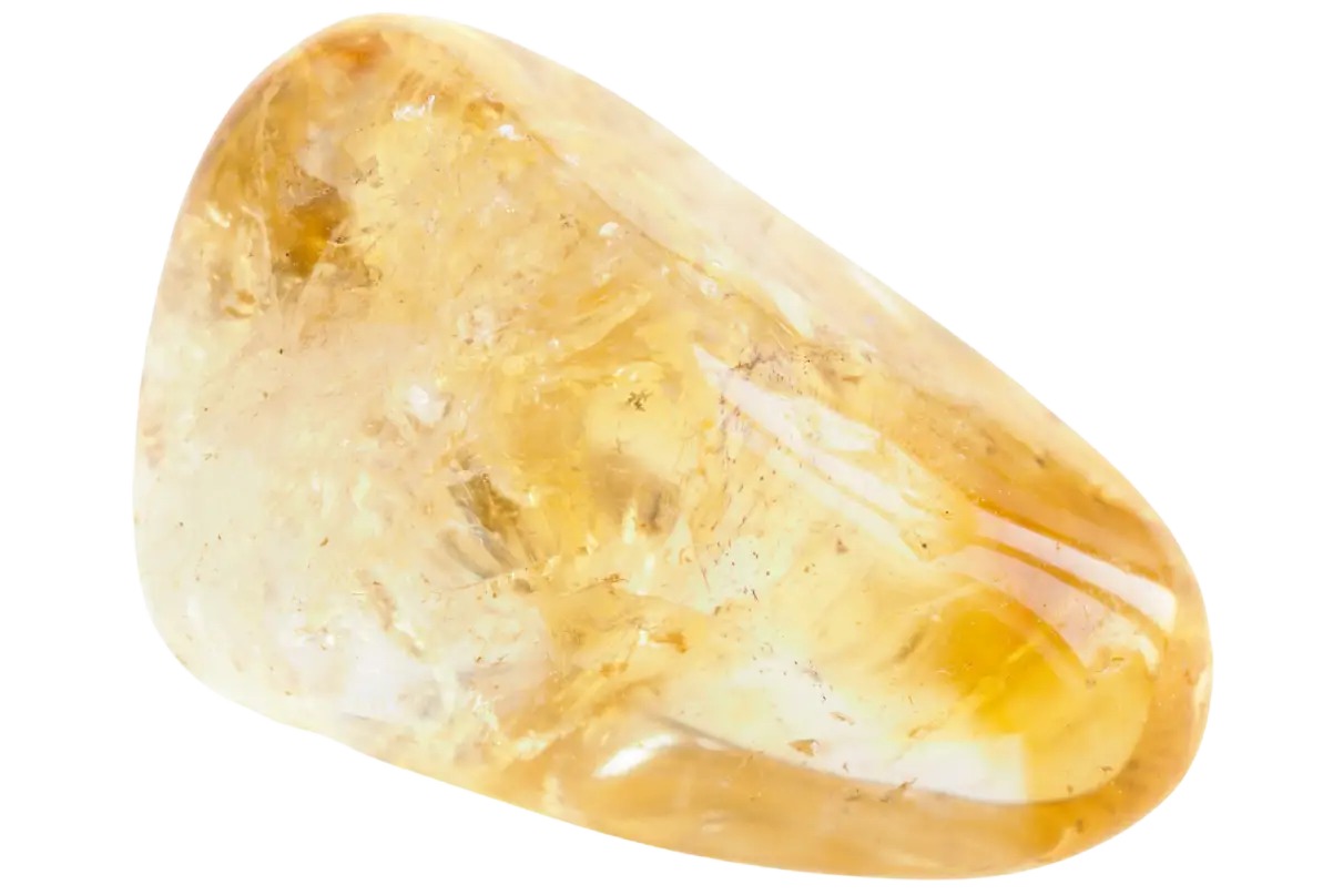 Citrine Citrine pierre roulée