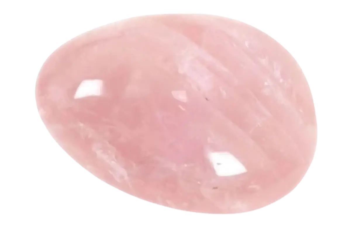 Quartz Rose Pierre roulée Quartz rose polie