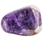 Pierre améthyste brute et roulée en lithothérapie