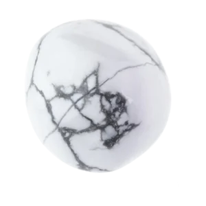 pierre howlite naturelle roulée polie