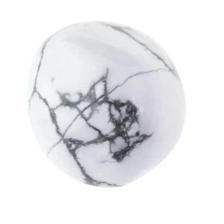 pierre howlite naturelle roulée polie