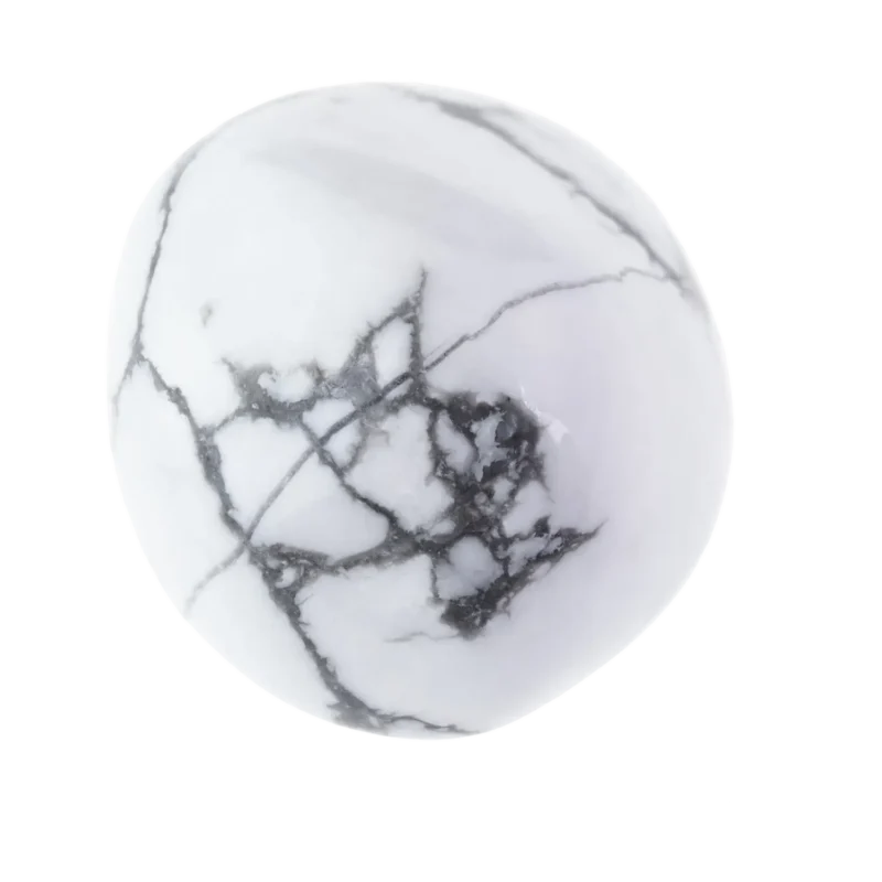 pierre howlite naturelle roulée polie