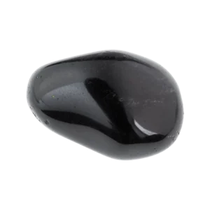 pierre naturelle obsidienne noire roulée polie