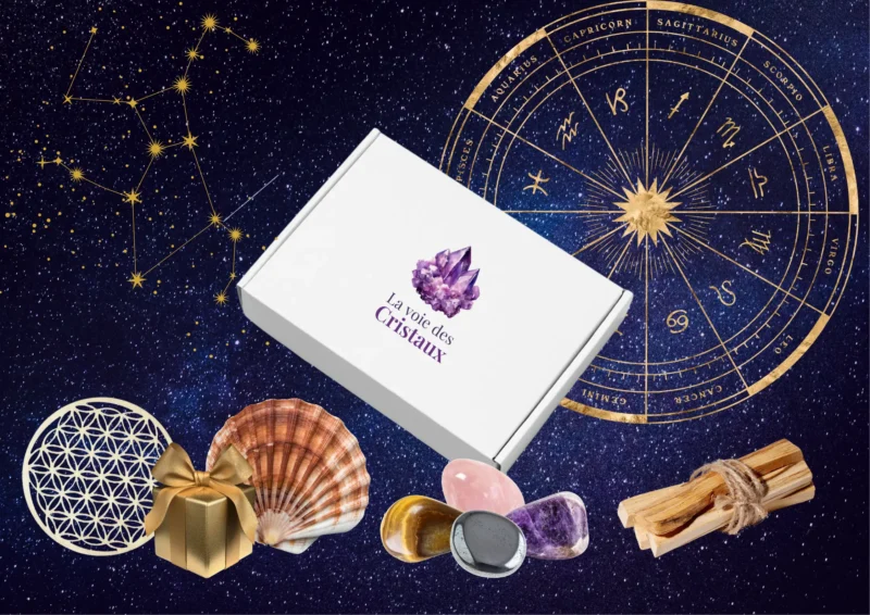 Box astrologie pierre fumigation fleur de vie