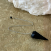pendule obsidienne noire