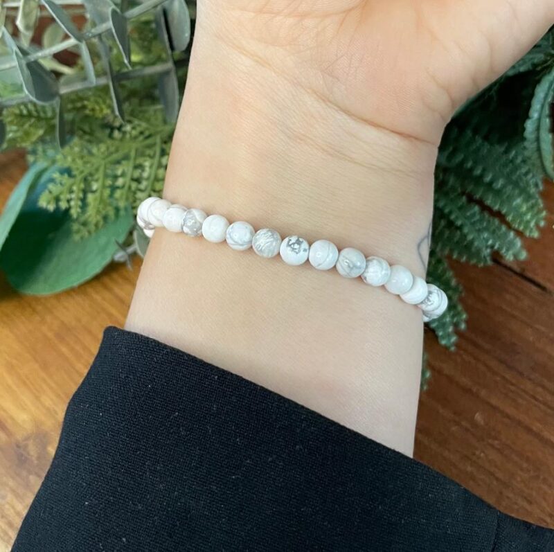 bracelet pierre howlite