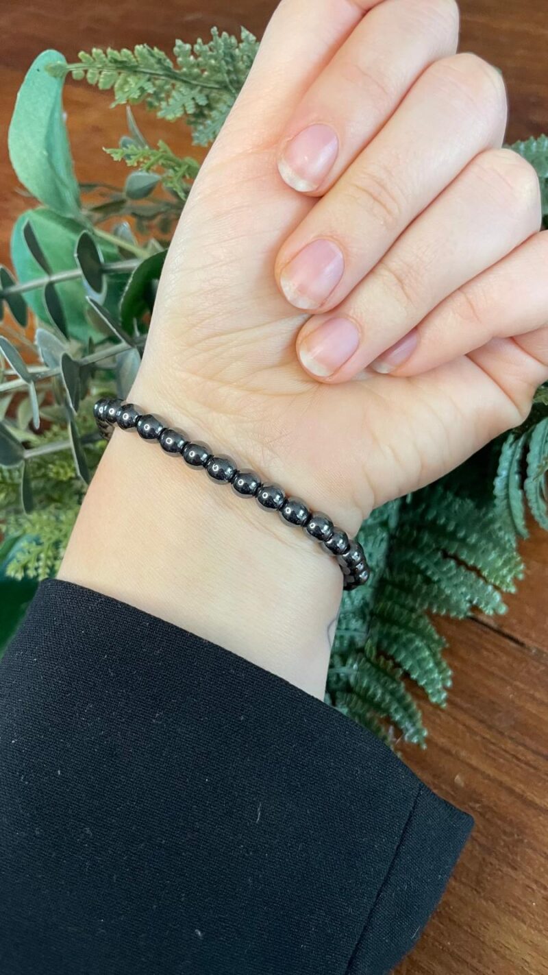 bracelet pierre hématite