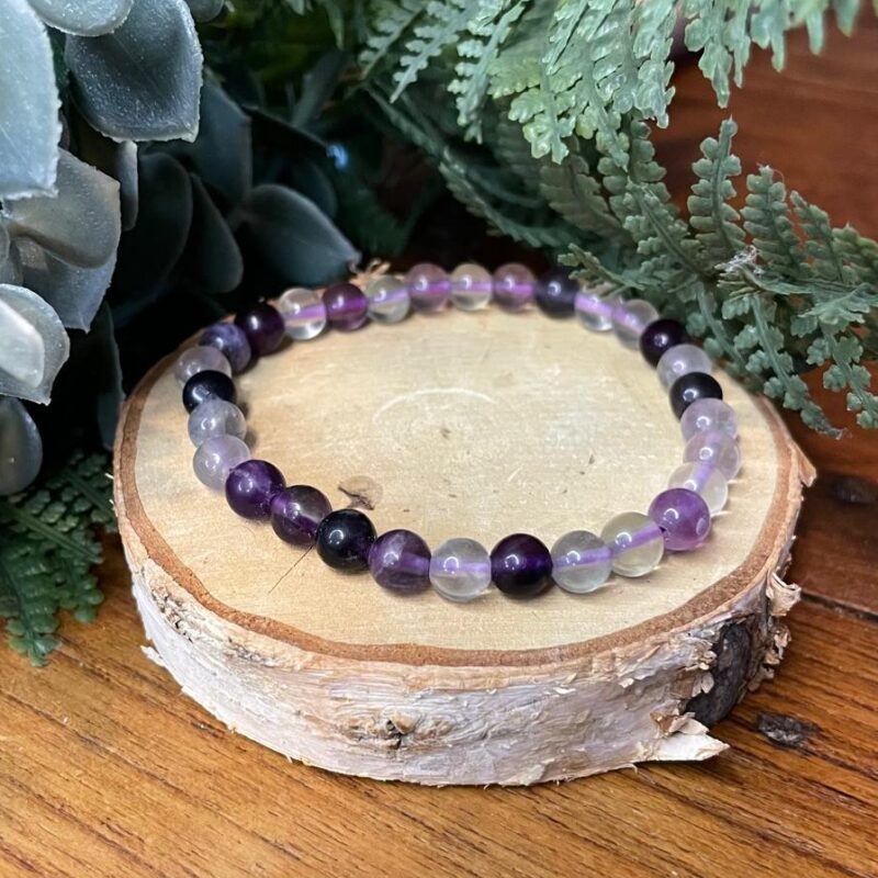 bracelet pierre fluorite violette