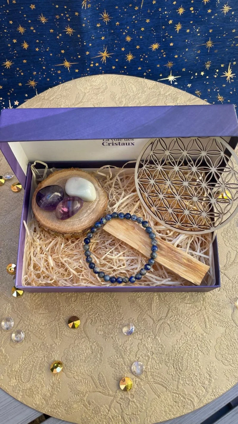 Coffret lithothérapie examen et concentration