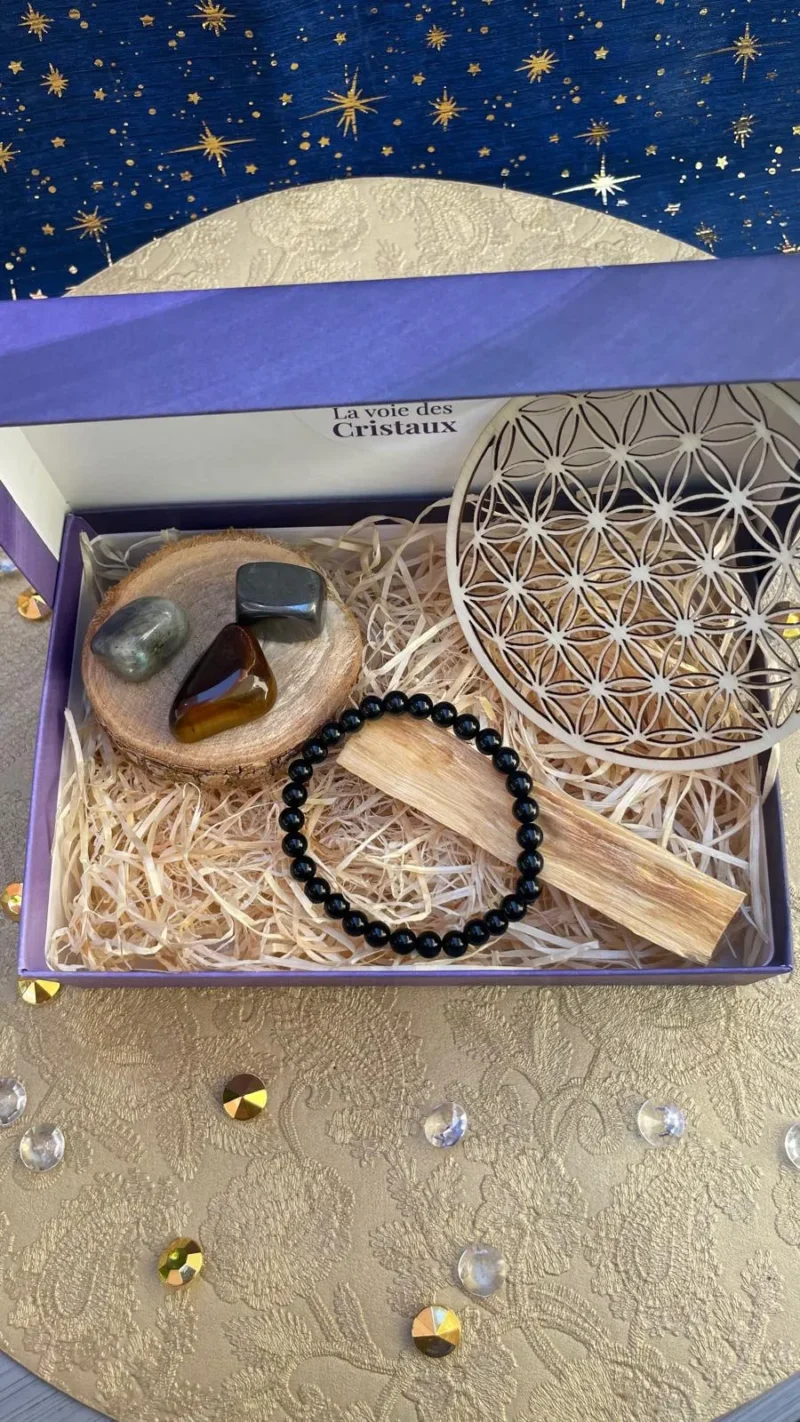 Coffret lithothérapie protection énergétique