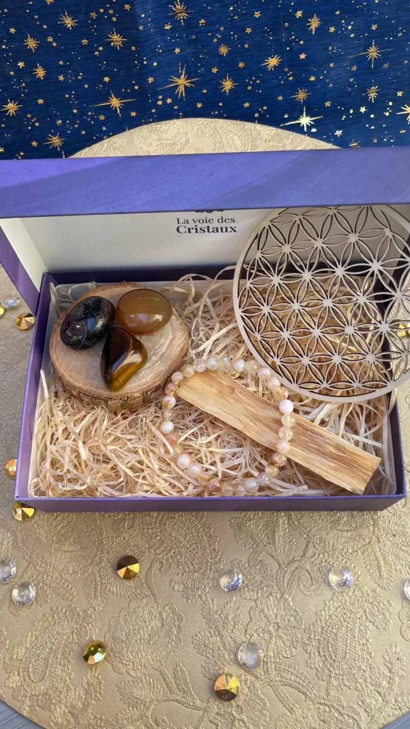 Coffret lithothérapie énergie et vitalité