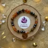 Bracelet Capricorne hématite cornaline œil de tigre vue du dessus
